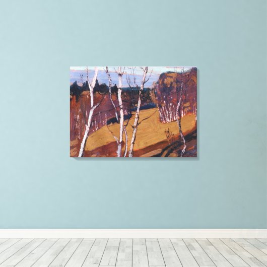 Thomson - Moonlight, Algonquin Park Canvas Afdruk (Insitu (Houten vloer))