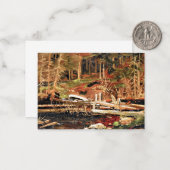 Thomson - Oude Houtdam, Algonquin Park Notitiekaartje (Voorkant / Achterkant in situ)