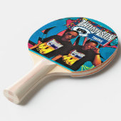 THOMSON SPIN TWINS. Raquette de Ping Pong (Devant Angle)