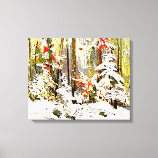 Thomson - Wood Interior, Winter Canvas Afdruk (Voorkant)