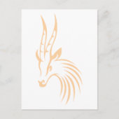 Thomson's Gazelle in Swish Drawing Style Briefkaart (Voorkant)