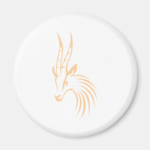 Thomson's Gazelle in Swish Drawing Style Magneet