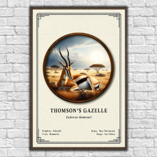 Thomson's Gazelle Zoölogie Serie Poster