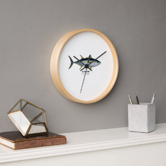 Thon blanc - La vie marine de Californie Horloge