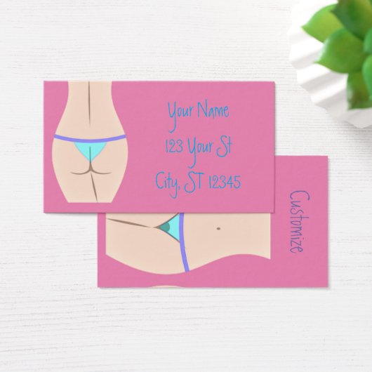 Thong Panty Thunder_Cove Visitekaartje (Bureau)