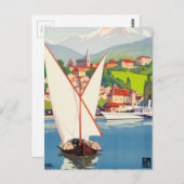 Thonon Les Bains French Travel Europe Briefkaart (Voorkant / Achterkant)