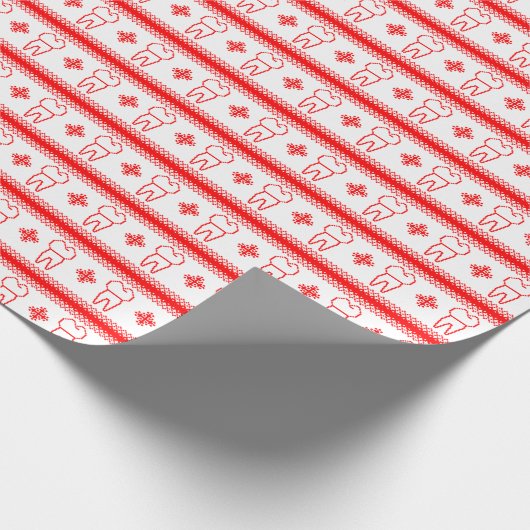 Thooth Snow Wrapping Paper Cadeaupapier (Hoek)