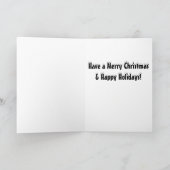 Thor la carte de Joyeux Noël de bouledogue (Intérieur)