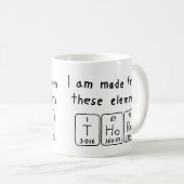 Thore la tasse de nom de table périodique (Devant droit)