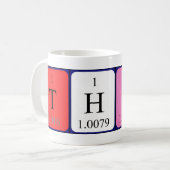 Thore la tasse de nom de table périodique (Devant gauche)