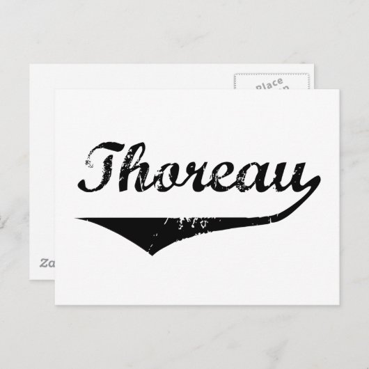 Thoreau Briefkaart (Voorkant / Achterkant)