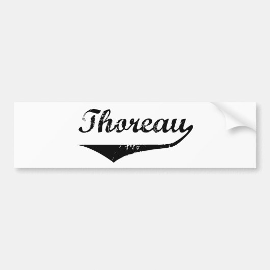 Thoreau Bumpersticker (Voorkant)