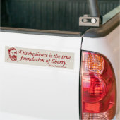 Thoreau Civil Disobedience Bumpersticker (Op Truck)