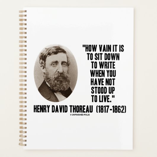 Thoreau Comment Vain S'Asseoir Pour Écrire Ne S'Es (Devant)