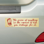 Thoreau Disobedience Bumpersticker (Op auto)