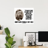 Thoreau Lead Quiet Lives Desperation Resignation Poster (Thuiskantoor)