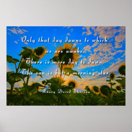 Thoreau, Morning Star Poster