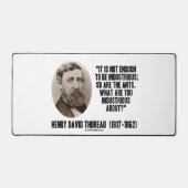 Thoreau Ne Suffit Pas Pour Être Industrielle, De M (Recto)