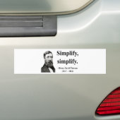 Thoreau-offerte 1b bumpersticker (Op auto)