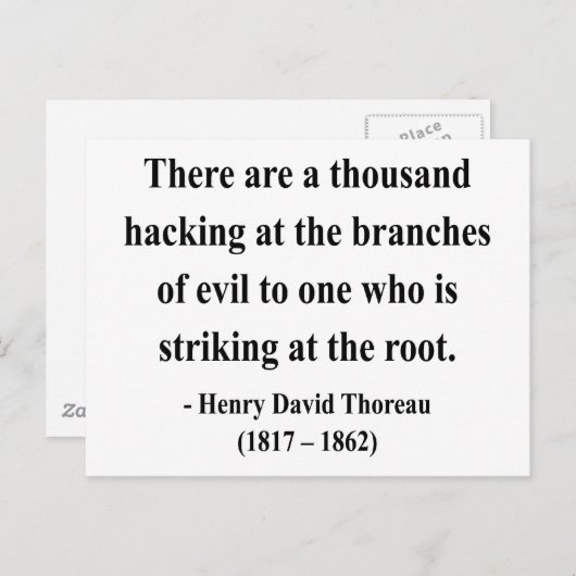 Thoreau Quote 5a Briefkaart (Voorkant / Achterkant)