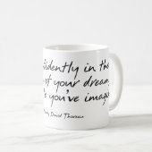 Thoreau Quote Mok (Voorkant rechts)