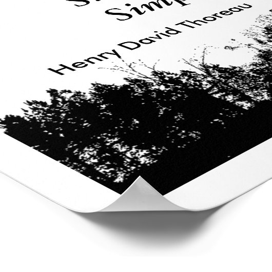 Thoreau quote - poster (Coin)