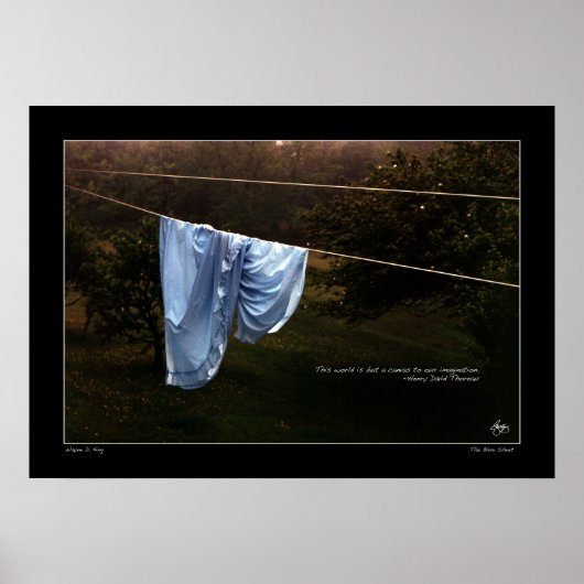 Thoreau Quote Poster "De wereld is slechts een doe (Voorkant)