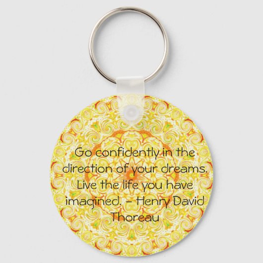 Thoreau Quotre Sleutelhanger (Voorkant)