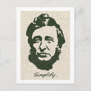 Thoreau - Vereenvoudig Briefkaart