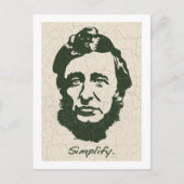 Thoreau - Vereenvoudig Briefkaart (Voorkant)