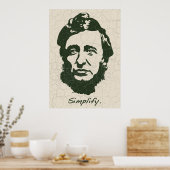 Thoreau - Vereenvoudig Poster (Keuken)