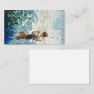 Thoreau Vist bij Walden Pond door N.C. Wyeth Visitekaartje