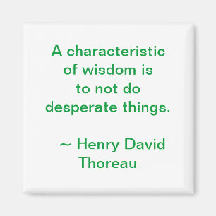 Thoreau Wisdom Magnet Magneet