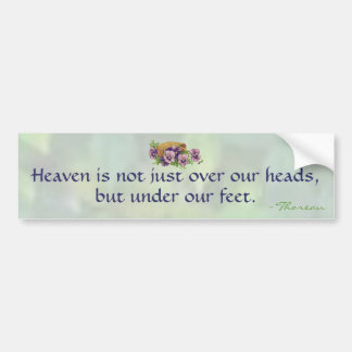 Thoreau's Heaven Bumpersticker