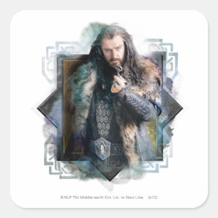 THORIN OAKENSHIELD™ Character Graphic Vierkante Sticker