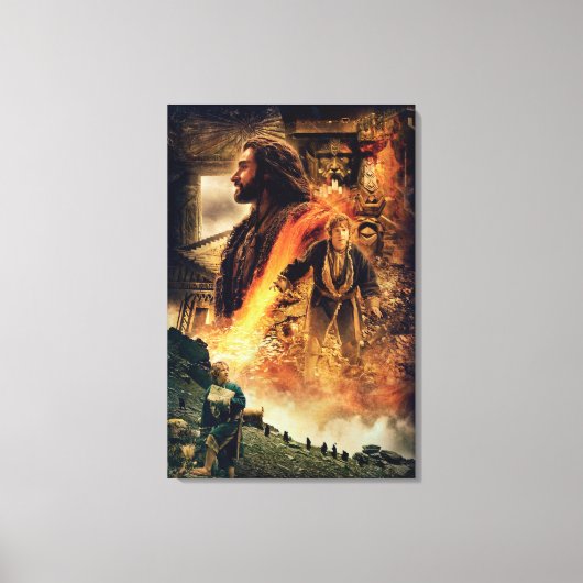 THORIN OAKENSHIELD™ en BILBO BAGGINS™ in Erebor Canvas Afdruk (Voorkant)