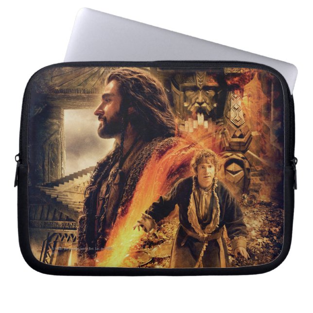 THORIN OAKENSHIELD™ en BILBO BAGGINS™ in Erebor Laptop Sleeve (Voorkant)