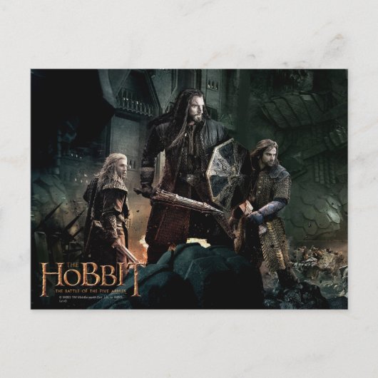 THORIN OAKENSHIELD™, Fili & Kili bij Battle Edge Briefkaart (Voorkant)