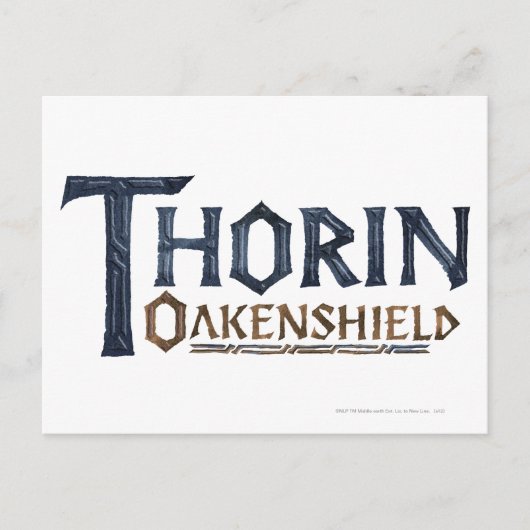 THORIN OAKENSHIELD™ Logo Blue Briefkaart (Voorkant)