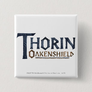 THORIN OAKENSHIELD™ Logo Blue Vierkante Button 5,1 Cm