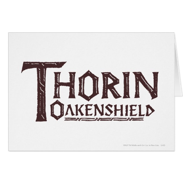 THORIN OAKENSHIELD™ Logo Brown (Voorkant Horizontaal)