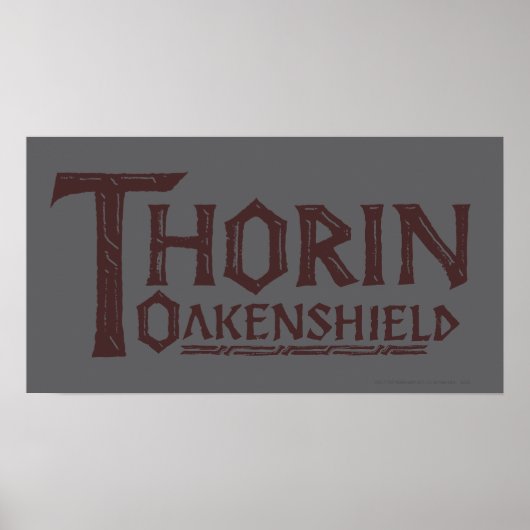 THORIN OAKENSHIELD™ Logo Brown Poster (Voorkant)