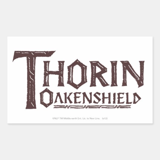 THORIN OAKENSHIELD™ Logo Brown Rechthoekige Sticker (Voorkant)