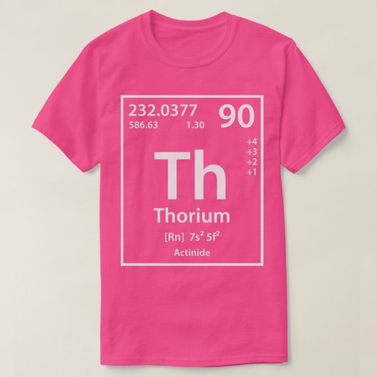Thorium Element T-shirt (Design voorkant)