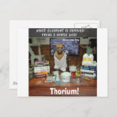 Thorium Thor God of Thunder Knowledge Dog Briefkaart (Voorkant / Achterkant)