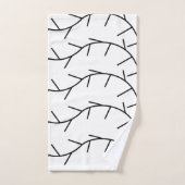 Thorn Black et White Thorn (Serviette à main)