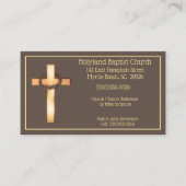 Thorn Crown Cross Church Visitekaartjes (Voorkant)