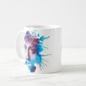 Thorn Crown Jesus Christus Passion Abstracte kunst Koffiemok (Voorkant links)