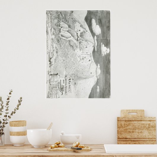 Thorn Mountain 1949 Trail Map Poster (Keuken)