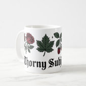 Thorny Sujet Papa Mug | Botanique gothique drôle (Devant gauche)